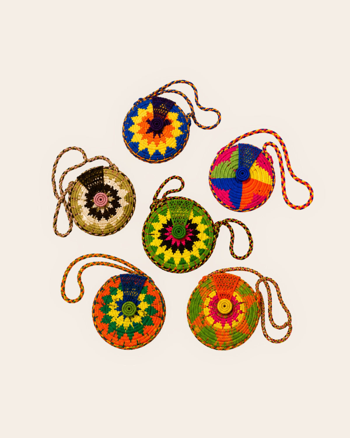 Maresa Handmade Wayuu Crochet Round Mini Bag 